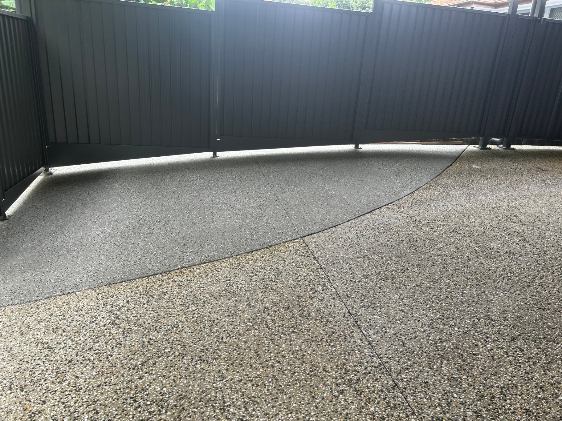 Charcoal Aggregate Courtyard